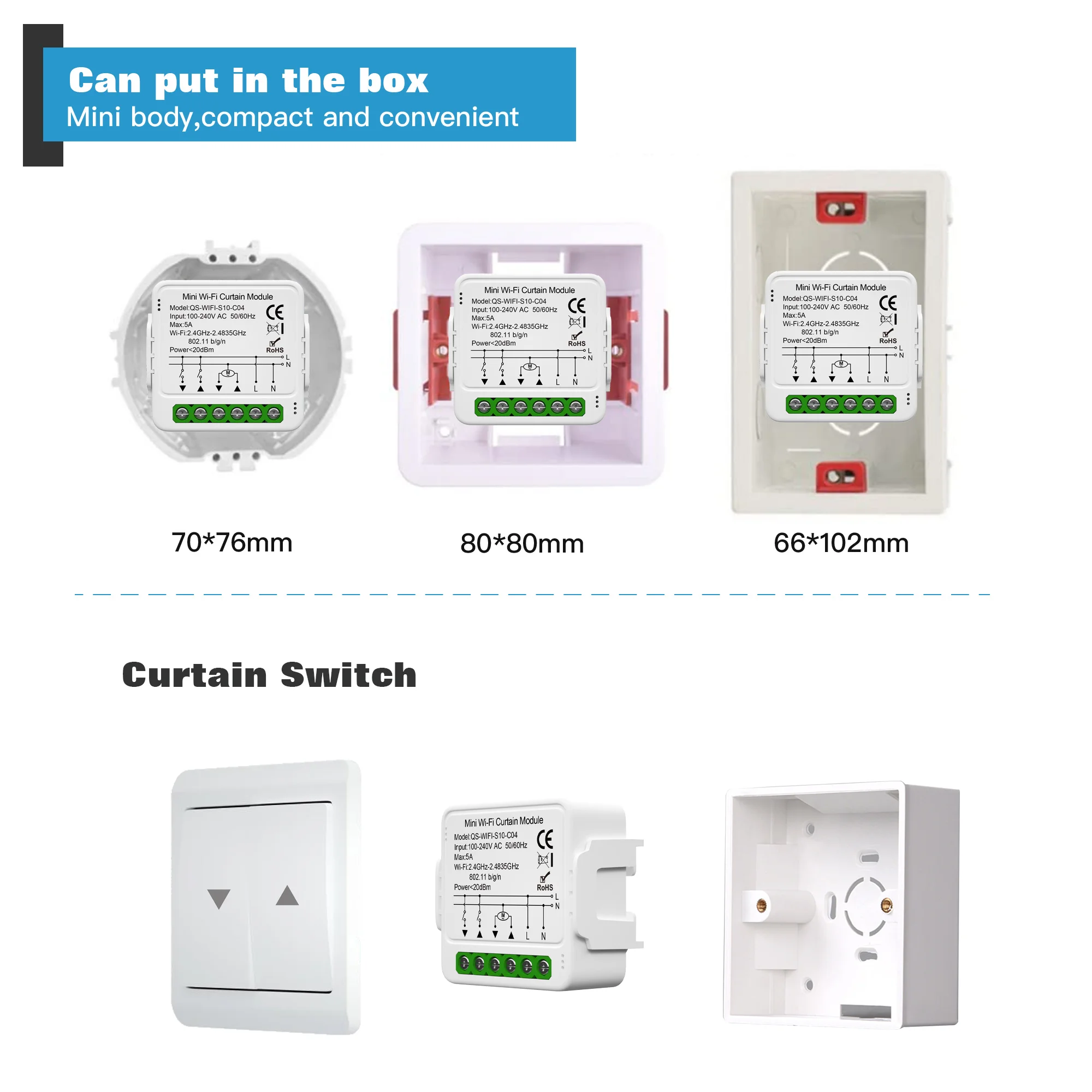 Tuya WiFi Zigbee Smart Curtain Switch Module per tapparelle Shutter Motor APP Control funziona con Alexa Google Home Smart Life