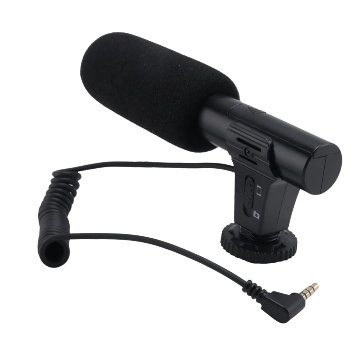 New KATTO Updated 3.5mm HD Video Recording Microphone Smart Noise Reduction Interview Mic for Mobile Phone/SLR Camera