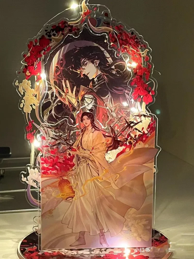 Tian Guan Ci Fu Acryl Stand Sleutelhanger Man Heaven Official 'S Zegen Anime Kinderen Modellen Speelgoed Ornamenten Hua Cheng Accessoires