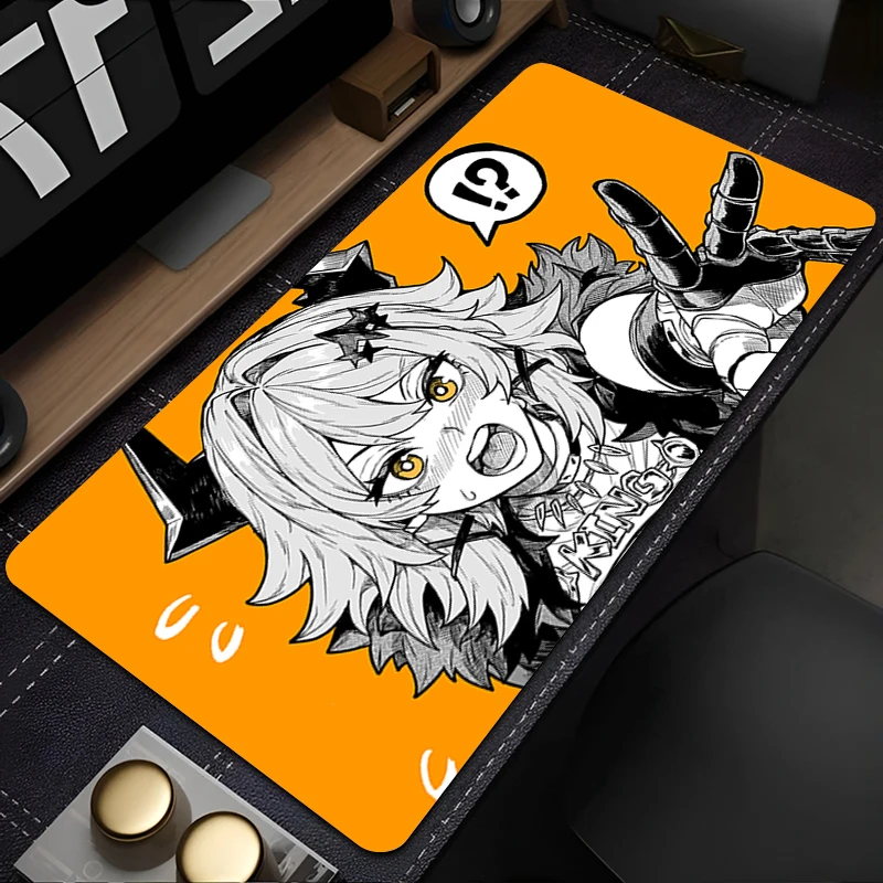 Alas Mouse Besar Zona Zenless Nol Caesar King Karpet Mouse Keyboard Karet Antiselip Alas Mouse Gamer Coaster PC Alas Mouse Anime