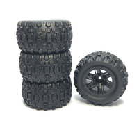 Original Skidproof Tires for MJX H16H H16E H16P RC Car Tyres Spare Parts Hyper Go Truck Replacement Accessories Off Road Wheels