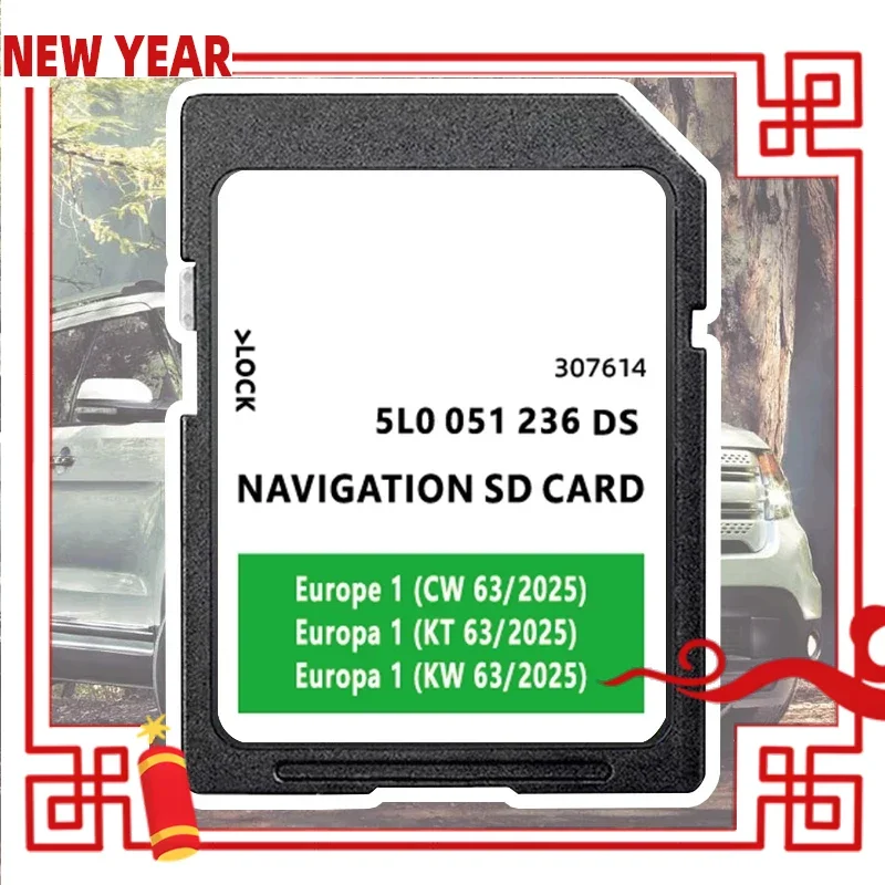 

32GB Europe UK 2025 5L0051236DS Navigation Maps for Skoda Amundsen 2 SAT NAV SD Card