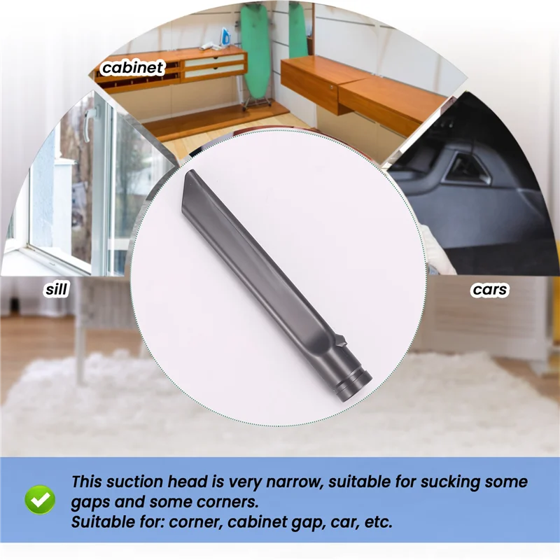 BBNV-1PC плоская всасывающая насадка для пылесоса Dyson, аксессуары, длинная плоская всасывающая насадка DC35 DC45 DC58 DC59 DC62 V6, насадка для щетки