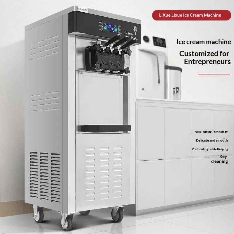 

Прямые поставки с завода: Автоматическая коммерческая электрическая машина для мороженого (20 л) с воздушным охлаждением, для твердого и мягкого мороженого, с управлением через приложение