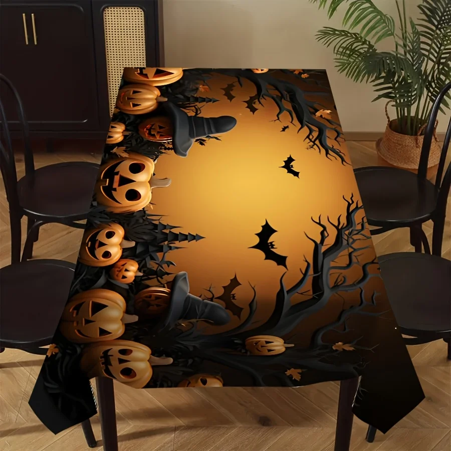 - 1 piece of Vitality Undead Festival tablecloth - Polyester fabric, rectangular design,zyc