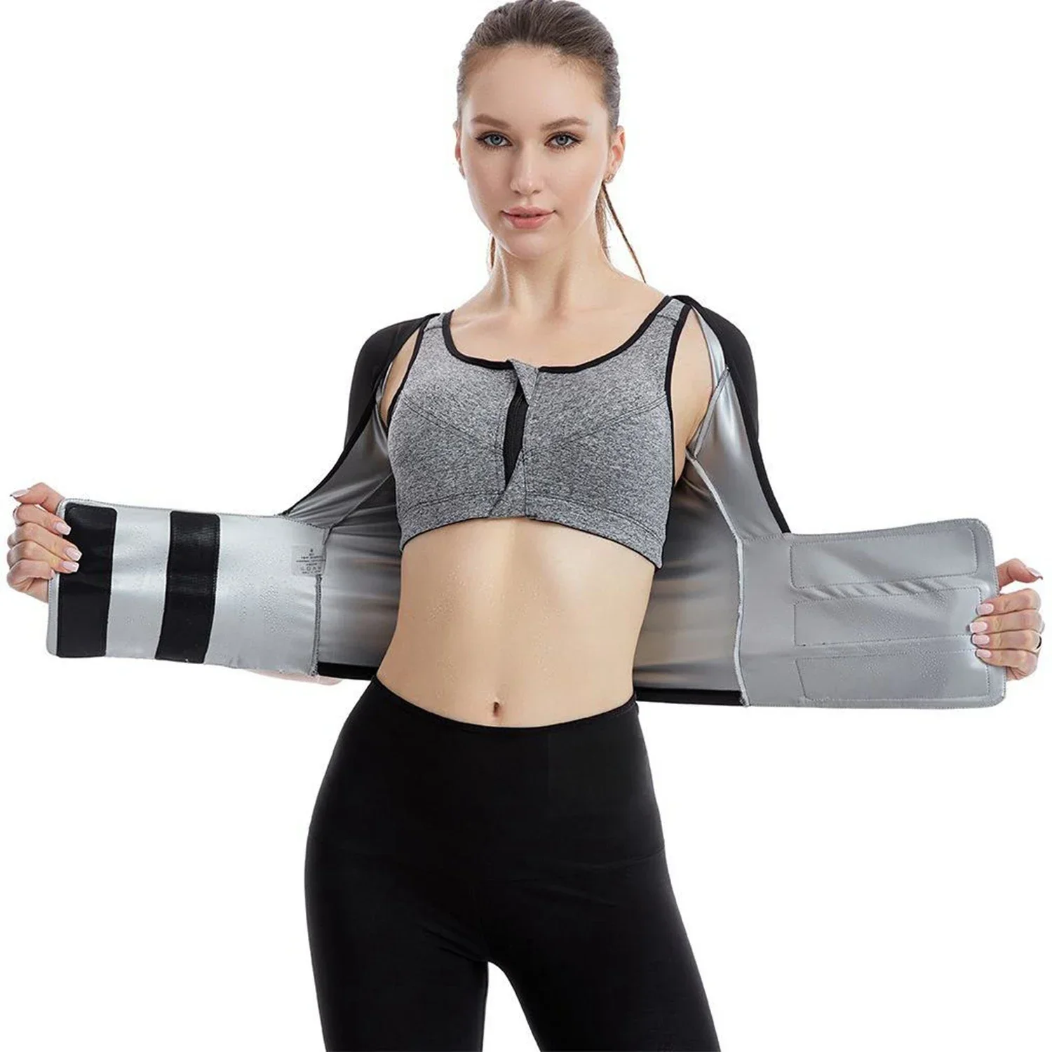 النساء مدرب خصر مشد الوزن التخسيس النيوبرين ساونا عرق سترة تجريب محدد شكل الجسم أجهزة لياقة بدنية الملحقات