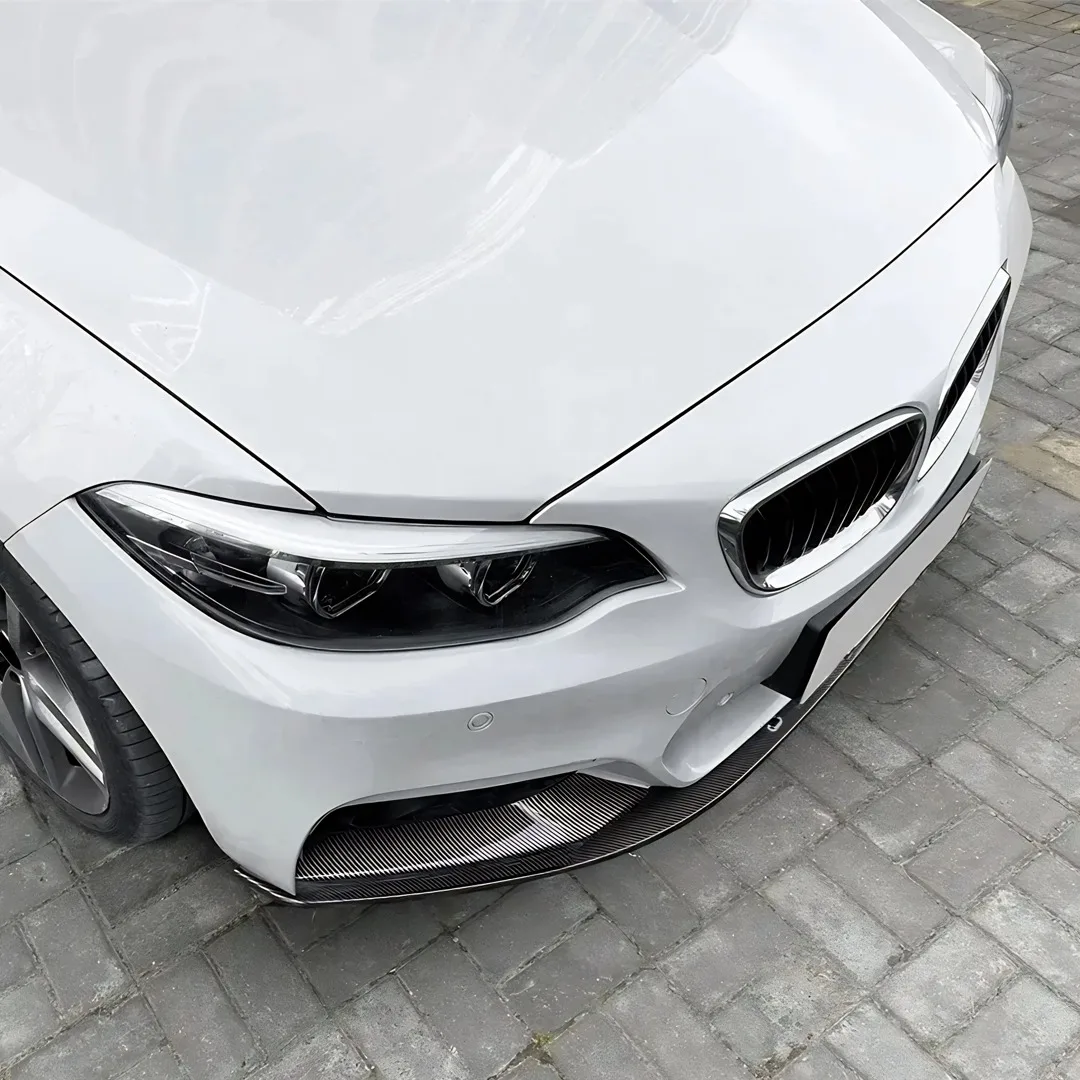 Front Splitter Guard Bumper Lip Chin Air Dam Guard For BMW 2 Series F22/F23 M Sport 2014-2017 Tuning Styling Facelift MP Style view 2