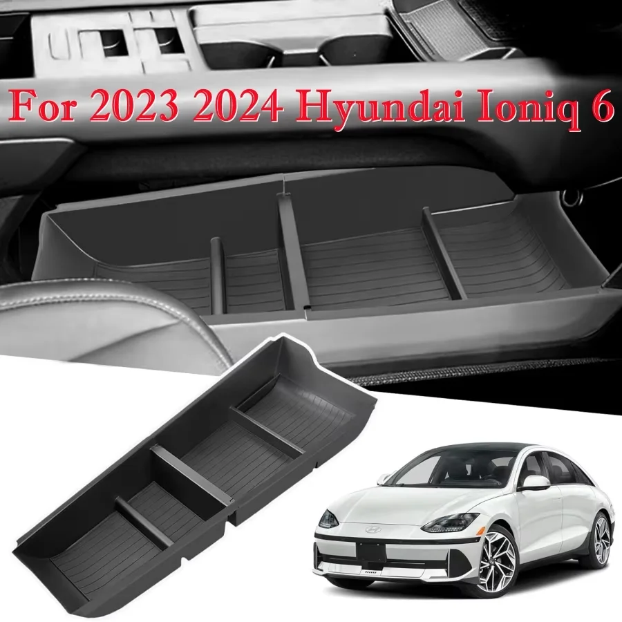 

Center Console Organizer Tray Fit for 2023 2024 Hyundai Ioniq 6 Storage Box Interior Accessories Insert Tray Secondary Accessory