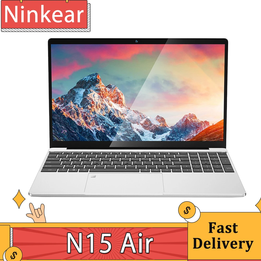 Ninkear n15 air laptop, 15.6 ''1920*1080 ips bildschirm, intel n95 4 kerne 3,4 ghz, 16gb ram 512gb ssd, dual band wifi bluetooth 4,2