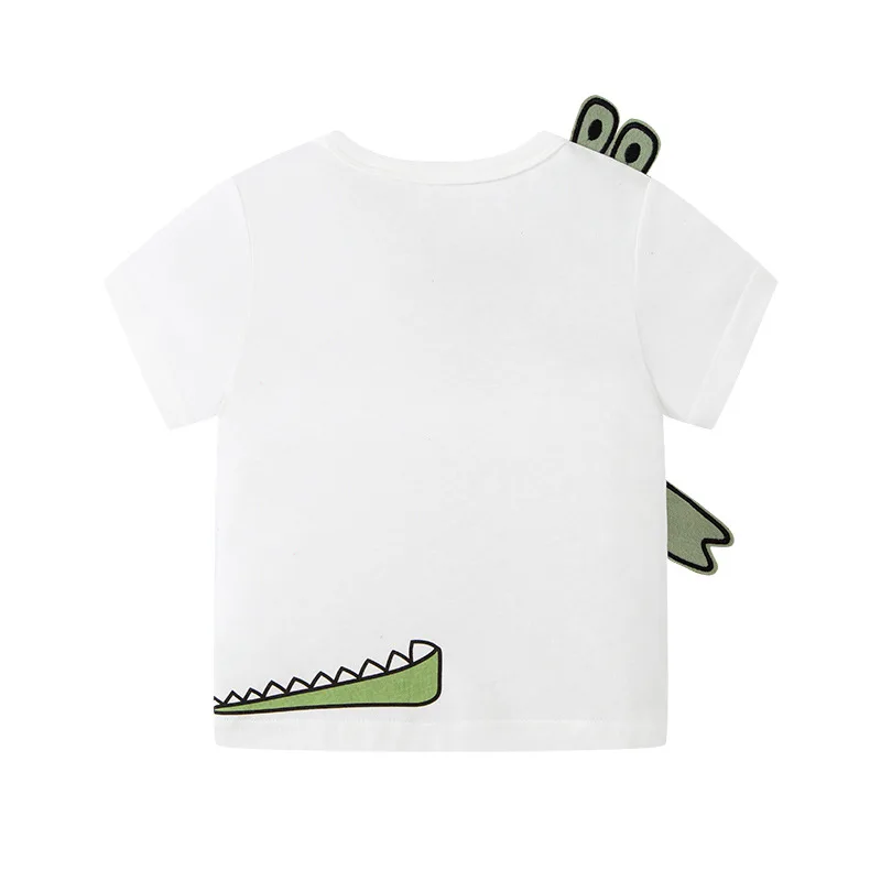Little maven Summer Tops Kids Clothes Children\'s Clothing Cartoon Stereoscopic Crocodile Baby Boys Short Sleeves T Shirts