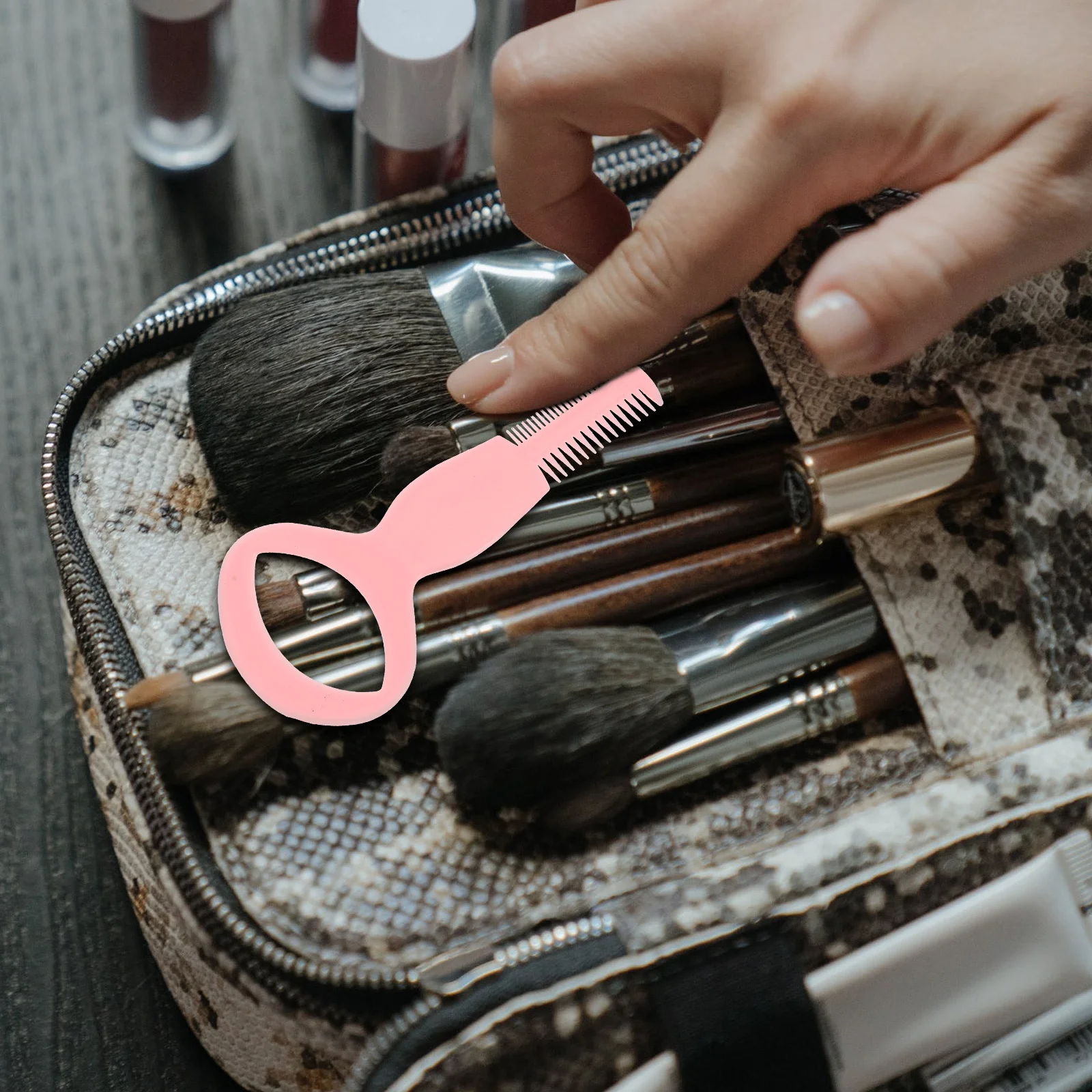 20 Stück Mascara Applikator Guide Shield Wiederverwendbarer Wimpernkamm Augenbrauenwerkzeug 3-in-1 Make-up-Anwendung Essential