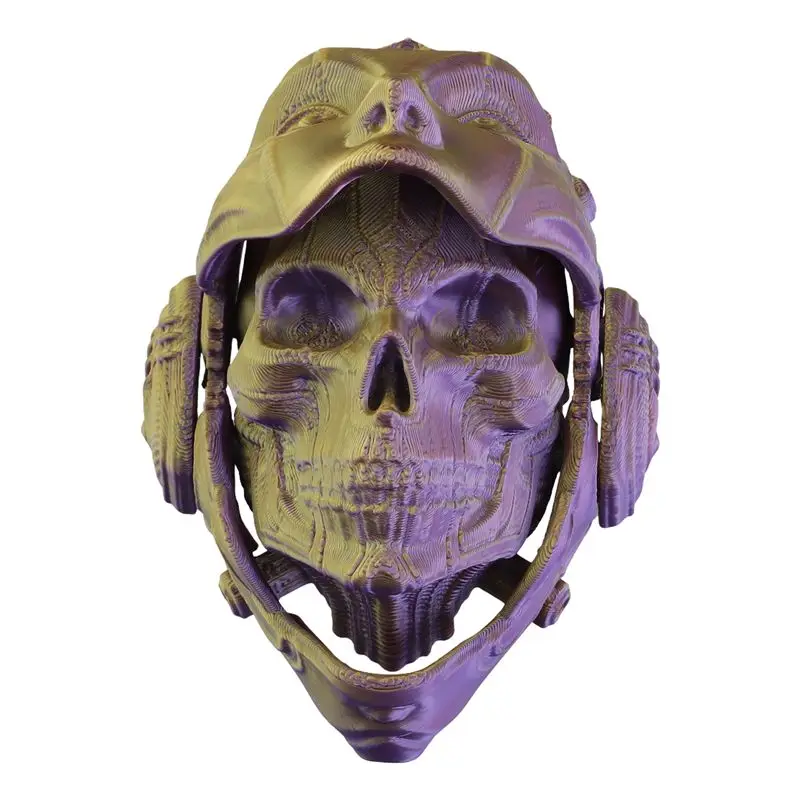 AA94-Unique 3D Printing Deformation Skull Model Tabletop Ornaments 3D Printed Skeleton Decoration Stress Relief