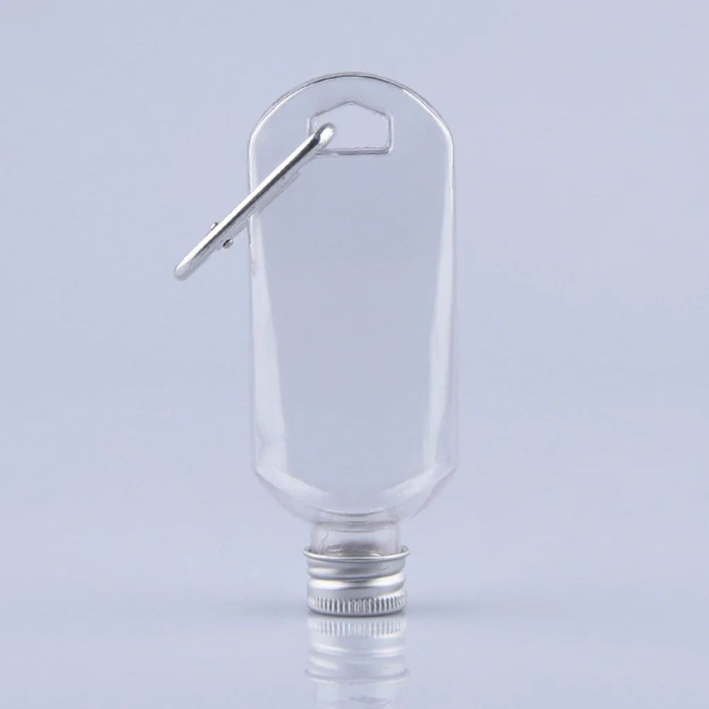 5 قطعة إعادة الملء السفر 30 مللي زجاجات الصابون السائل المحمولة مع هوك للشامبو غسل الجسم منظف الوجه زجاجات فارغة في الهواء الطلق