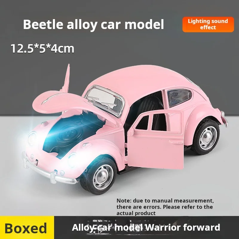 1:326 Legering Klassieke Auto Model Geluid en Licht Kinderen Speelgoed Auto Ornamenten Pull-Back Auto Model Jongen Speelgoed gegoten Educatief Speelgoed