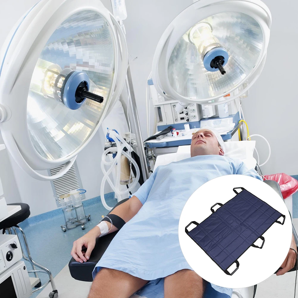 

1pc Heavy Duty Cotton Canvas Pad Elderly Care 6 Handles Foldable Durable 220LB Capacity Nursing for Disabled