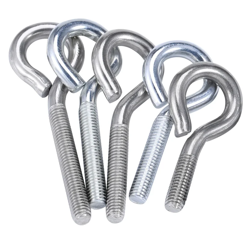 M3 M4 M5 M6 M8 M10 M12 acero al carbono/acero inoxidable máquina de cierre de ojo de cabra tornillos de diente anillo de elevación tornillo de ojo de cuerno de oveja