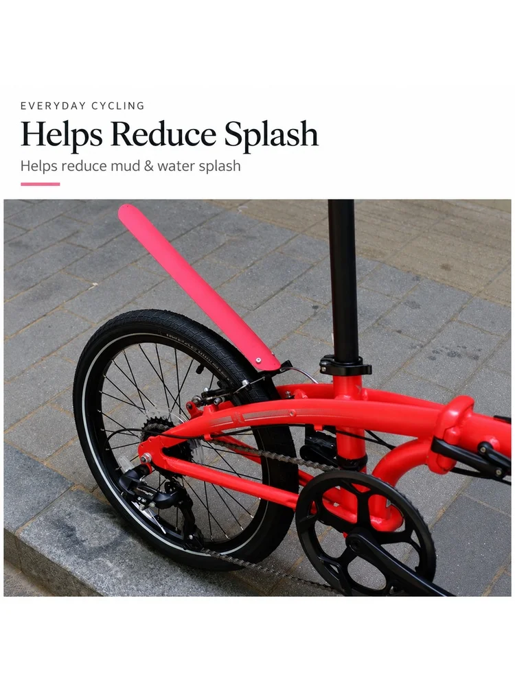 AliExpress NONE Portable Foldable Bike Mudguard Roll Up Bicycle Fender Anti Splash Mud Guard for Folding Bikes 16-26 Inch