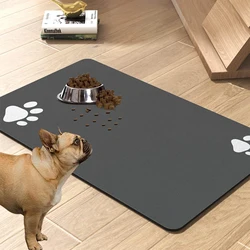 Pet Placemat Dog Food bowl Mat Cat Dog Drinking Feeding Placemat Waterproof Pet Bowl Pad Feeder Easy to Clean Dog Food Mat