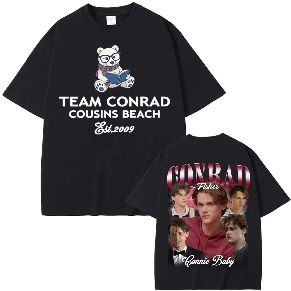 Camiseta del equipo Conrad Cousins Beach, camiseta de verano I Turned Pretty Movie Y2k Conrad Fisher, camisetas holgadas informales y cómodas para hombres y mujeres