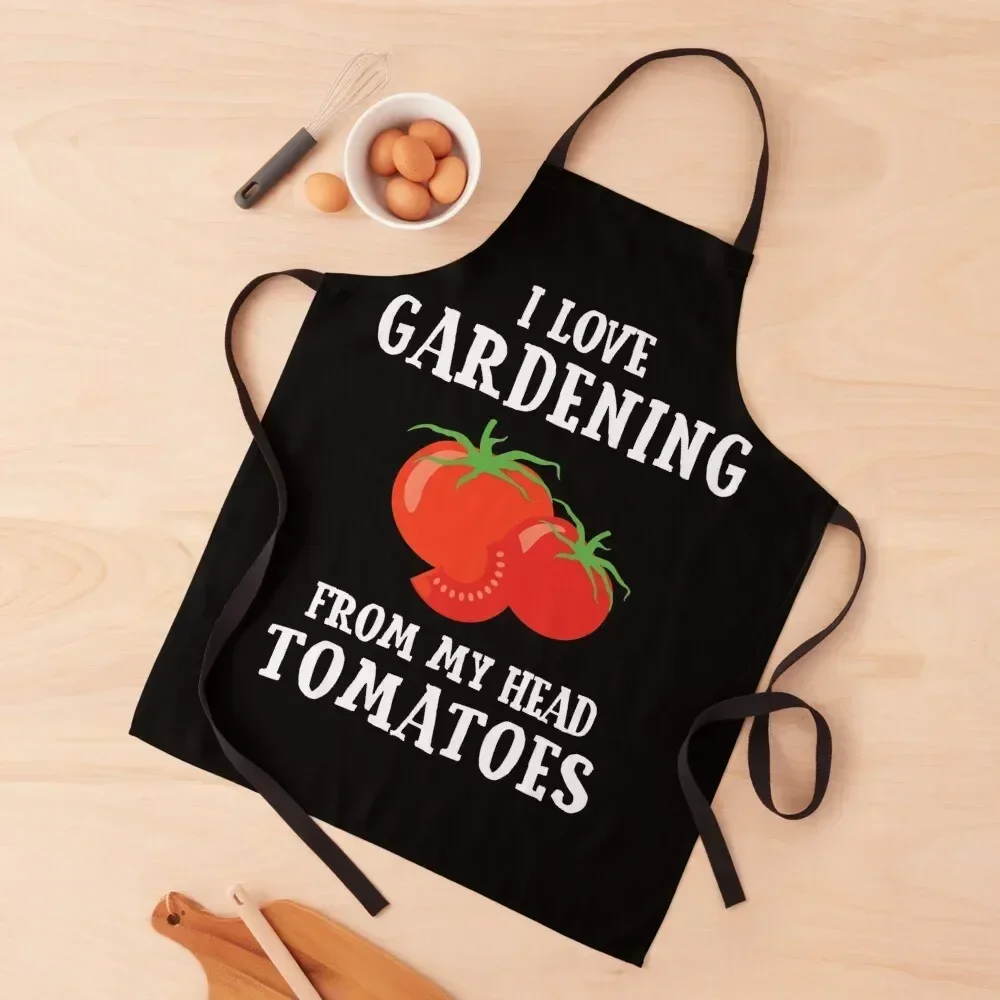 

Gardening Funny Pun Tomatoes Apron Cleaning Products For Home Kitchen Apras For Women household woman Home Cleaning Apron