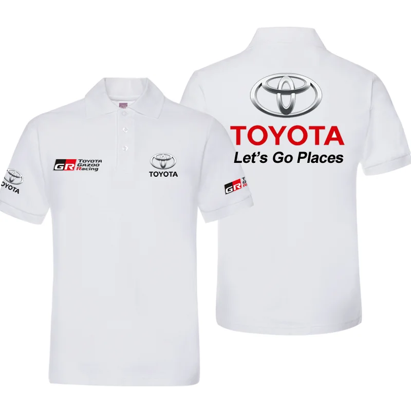 

2025 Toyota TOYOTA short sleeves T-shirt car polo shirt overalls men's and women's workwear car club logo clothes