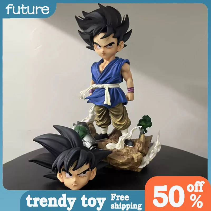 

В наличии: Фигурка Сон Гоку из Dragon Ball Z, 25 см, со сменными головами, Супер Сайян, ПВХ, коллекционная модель, подарки на праздники, игрушки