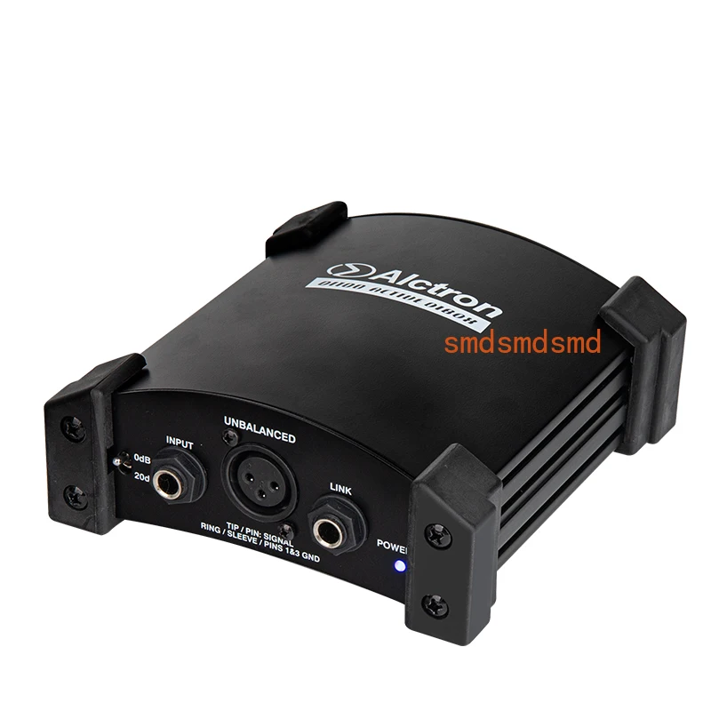 

DI100 active impedance converter DI box dual power for guitar recording and stage performance