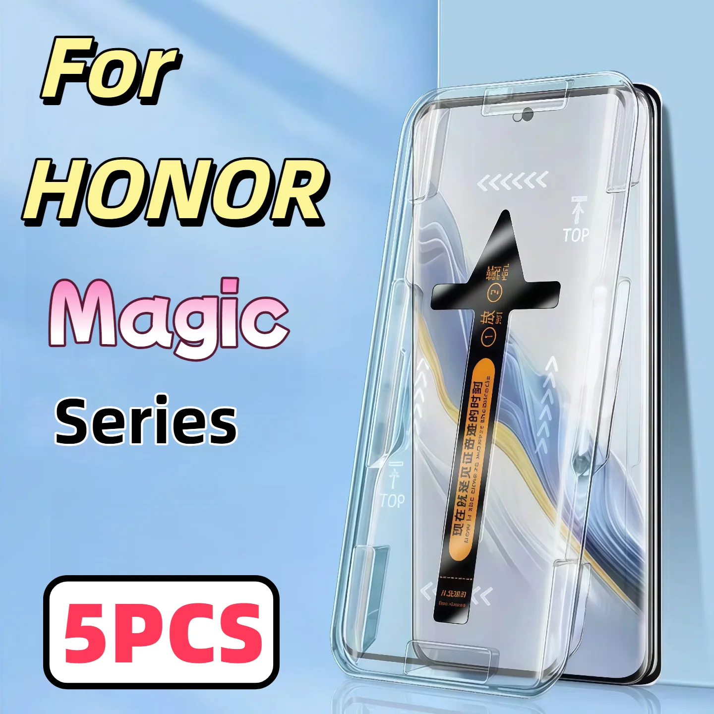 

5Pcs Tempered Glass Screen Protector For HONOR Magic 6 5 4 3 Pro HD Clear Anti Scratch Bubble Free