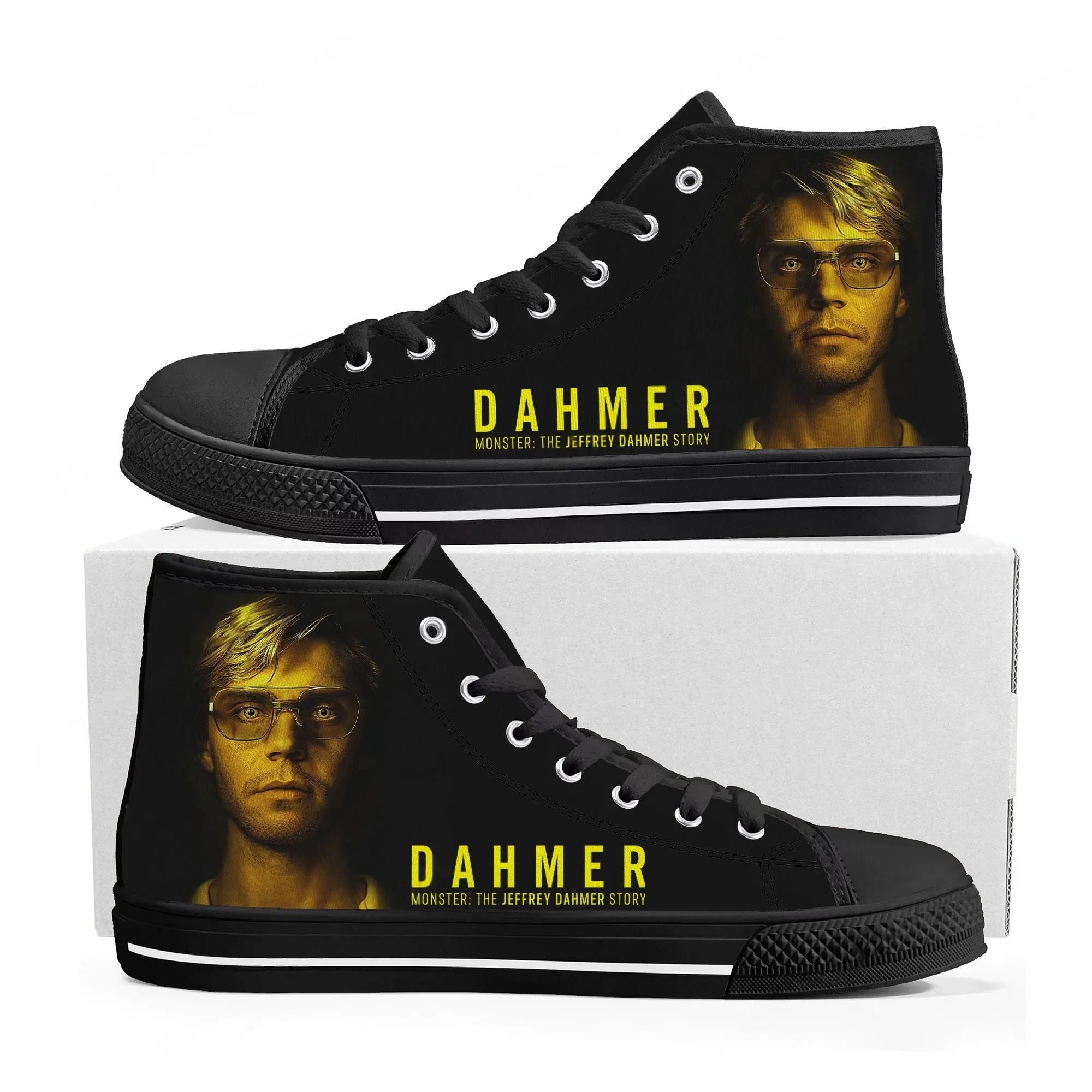 

Jeffrey Dahmer High Top Sneakers Mens Womens Teenager High Quality Monster-Serial Killer Canvas Sneaker Shoe Casual Custom Shoes