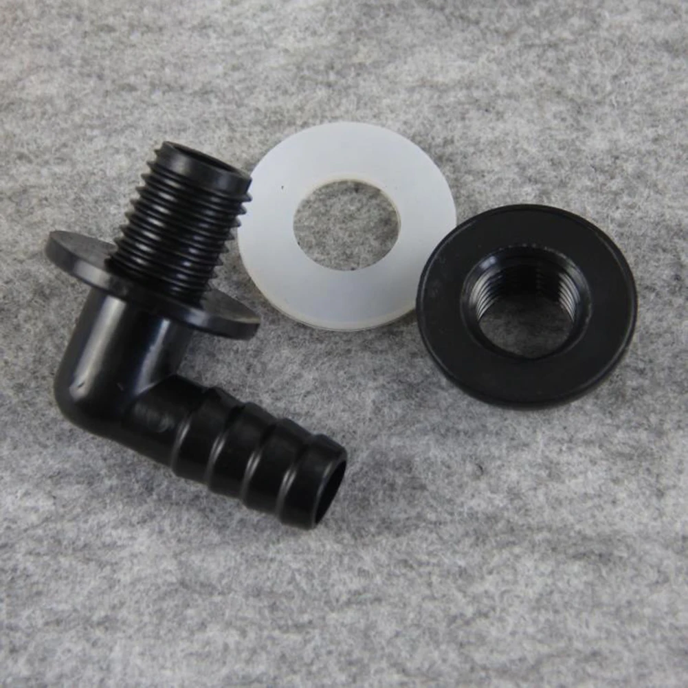 

Elbow Connector High Quality Plastic Water Tank Outlet Connector Watering Equipment 1PC 3 Points Drain Adapter