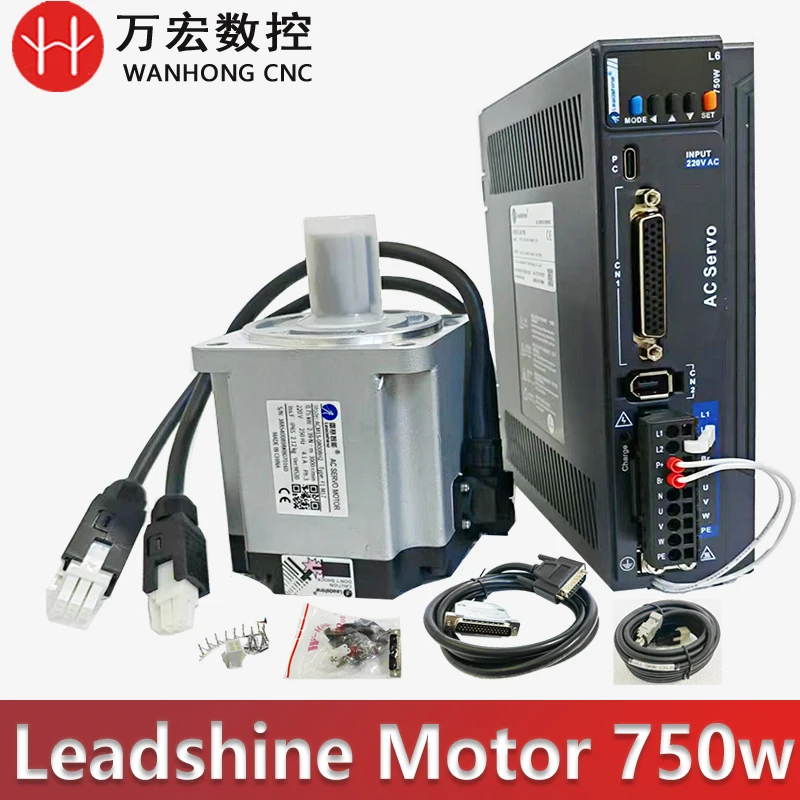 

Original Leadshine Motor 750W Servo Motor ACM1S-08008H2 Driver kit for engraving machine