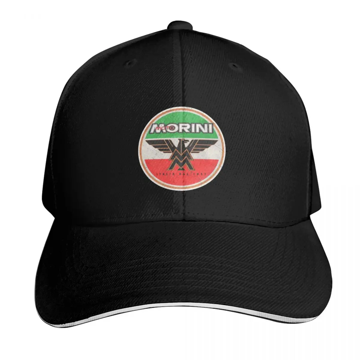 Moto Morini. Retro Badge Baseball Cap Icon men's big size hat Military Cap Man Unique hats Golf Men Women's