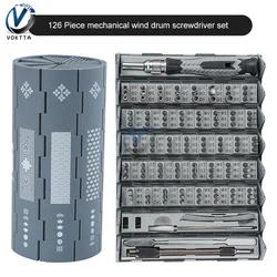 126 in 1 Multifunction Precision Screwdriver Set Portable Manual Folding Screwdriver Magnetic Bits Disassembly Repair Hand Tools