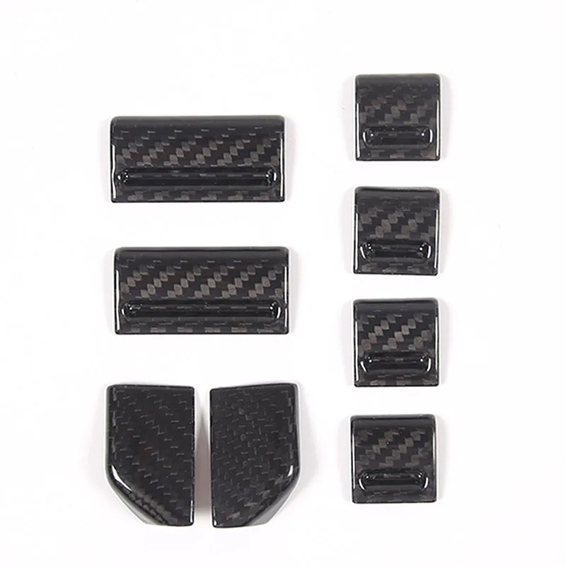 

For 13-24 Jaguar F-TYPE Real Carbon Fiber Central Control Assembly Button Switch Cover Car Accessories