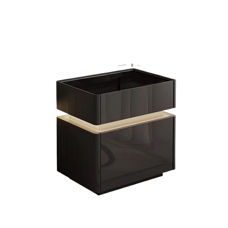 

Прикроватная тумбочка, безопасная, встроенная домашняя легкая роскошь, элитная спальня, небольшой прикроватный шкаф для хранения с замком