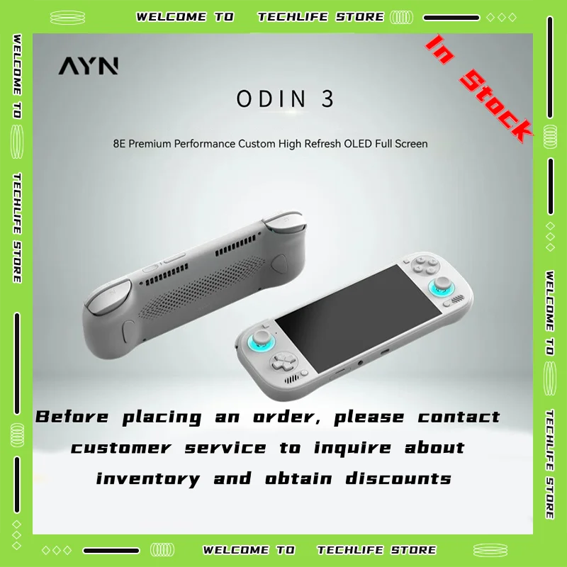 AYN Odin 3 6 Inch 120Hz AMOLED Gaming Handheld Console
