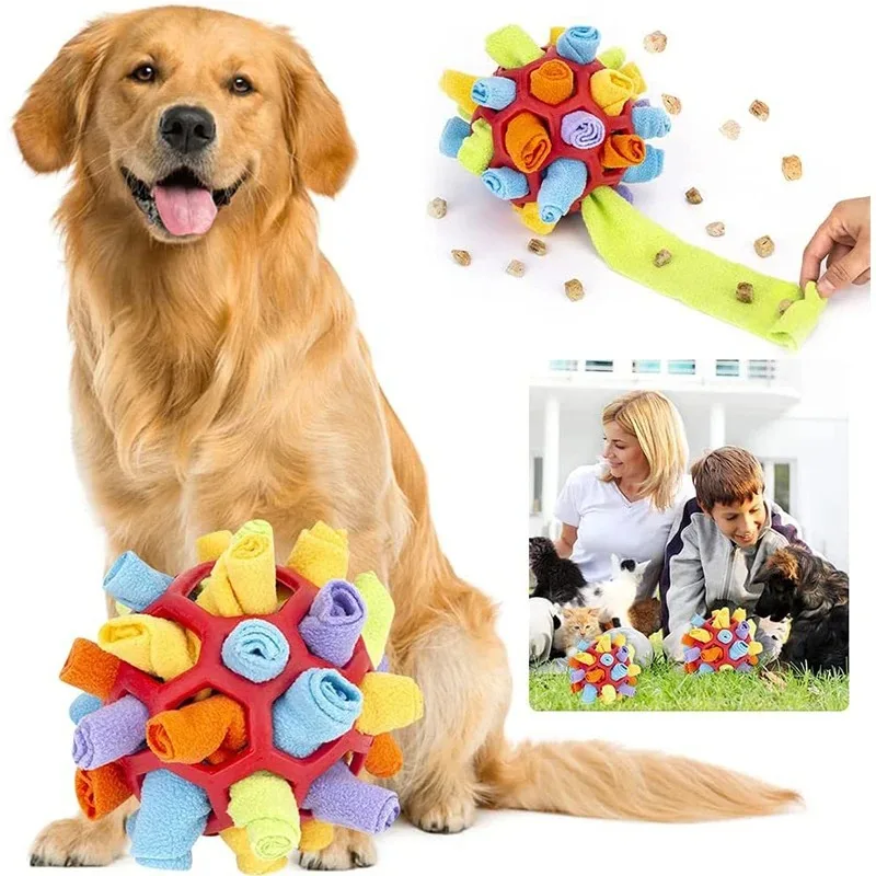 Creative Dog Puzzle Toys Encourage Natural Foraging Skills Portable Pet Snuffle Ball Toy Slow Feeder Training Educational Toy