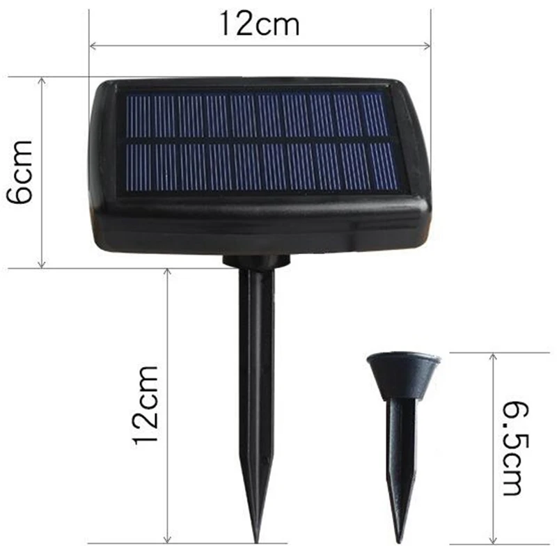 3x 10 em 1 luzes solares ao ar livre à prova dwaterproof água solar gramado luz de energia solar para jardim caminho piscina decoração