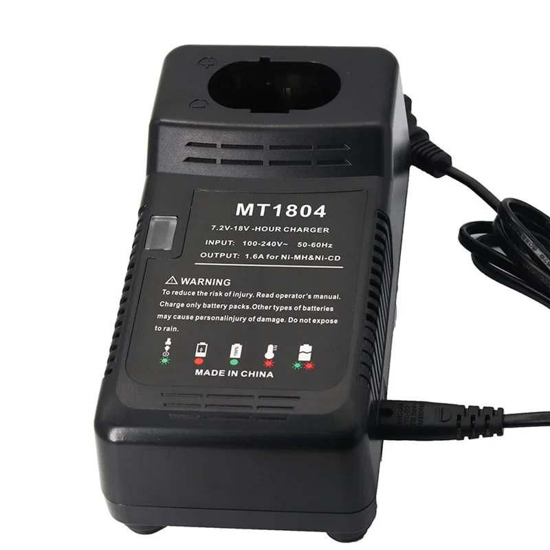 MT1804 Battery Charger for Makita 12V 14.4V 9.6V 18V Ni-Cd/Ni-MH Battery PA12 PA14 PA09 PA18 EU Plug