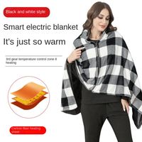New Wearable USB Electric Heated Blanket 3 Heating Levels Washable Warm Shawl Heater Winter