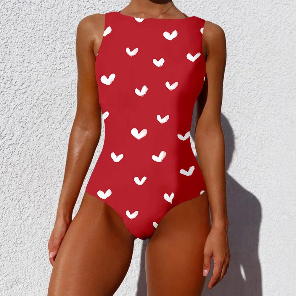 One Piece Sexy Bra Swimsuit Colors Big Flowers Leaf Printed Casual Sportswear Swimwear Beach Swimming Suit for Women Clothing image 4