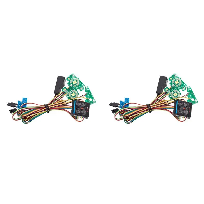 BEDW-2X LED Light System Front & Rear Lamp Group For Traxxas TRX4 Defender TRX-4 1/10 RC Car Turn Signals Brake Lights