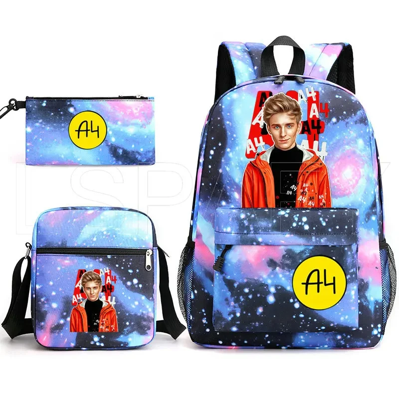 Merch Vlad A4 backpack Elementary Bookbag Travel Rucksack Cartoon Primary School Student Satchel Mochila Infantil