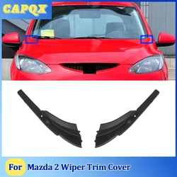 For Mazda 2 Front Wiper Trim Cover Windshield Wrap Corner Fender Grille Water Deflector Plate