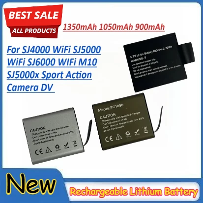 

For SJCAM SJ4000/ SJ5000/ SJ6000 WIFi M10 SJ5000x Sport Action Camera DV 900mAh/1050mAh/1350mAh Rechargable Battery