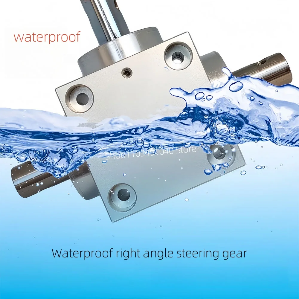 Engrenagem de direção à ângulo reto à prova d'água, caixa de velocidades de superfície de dente duro de alumínio, molde 1.5, 20 dentes, horizontal, à prova d'água