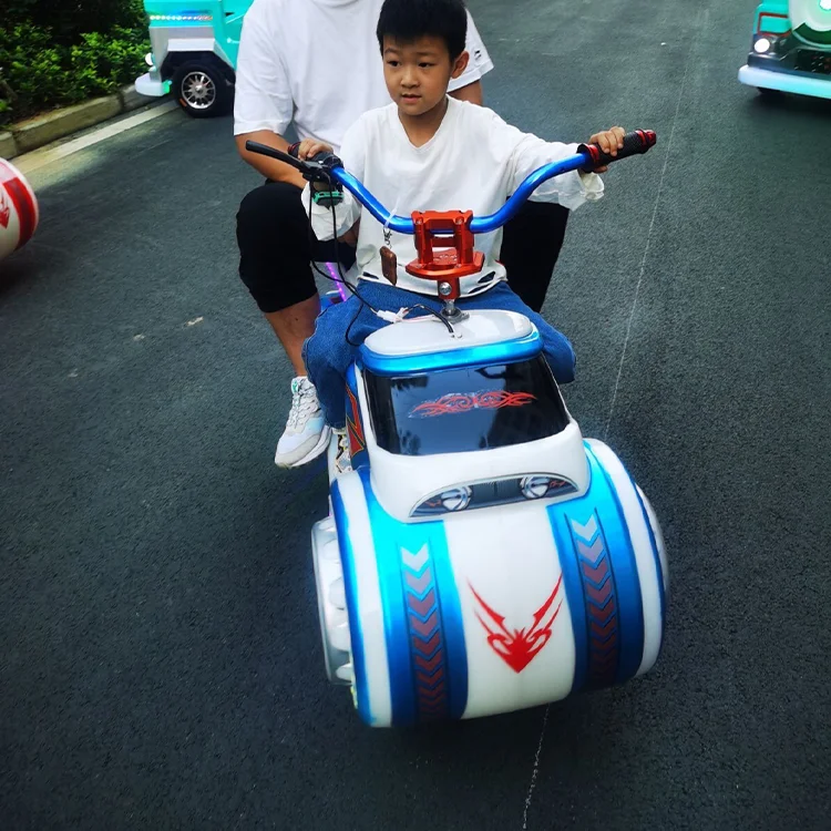 Children Ride On Bumper Cars Led Light Plastic 2 Seats Electric Motorcycle With Music Battery Electric Toy Car For Kids