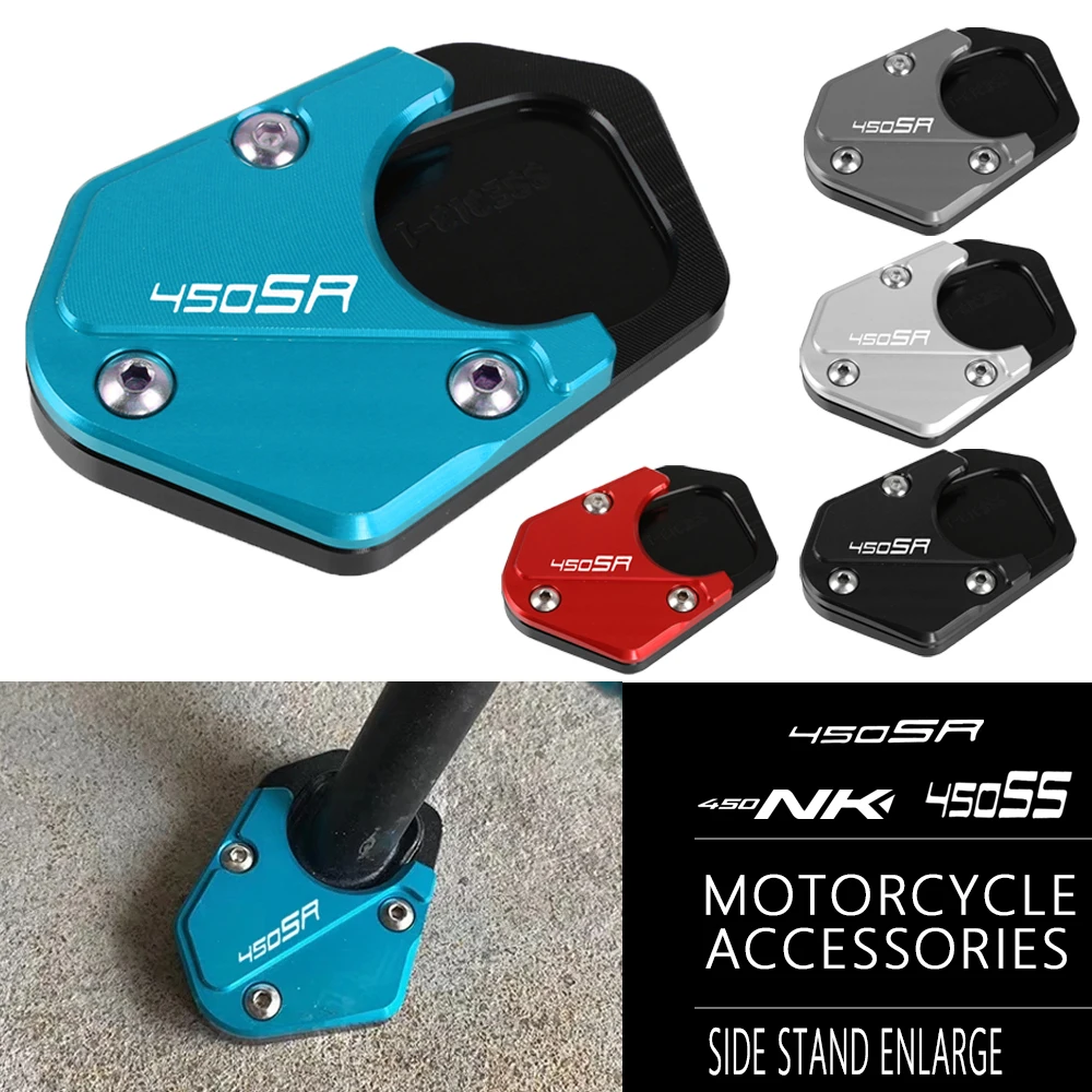 

FOR CFMOTO 450SR 450SS 450NK 450 SR SS NK CLC SR-S 2022 2023 2024 Motorcycle Side Stand Enlarger Sidestand Kickstand Foot Pads