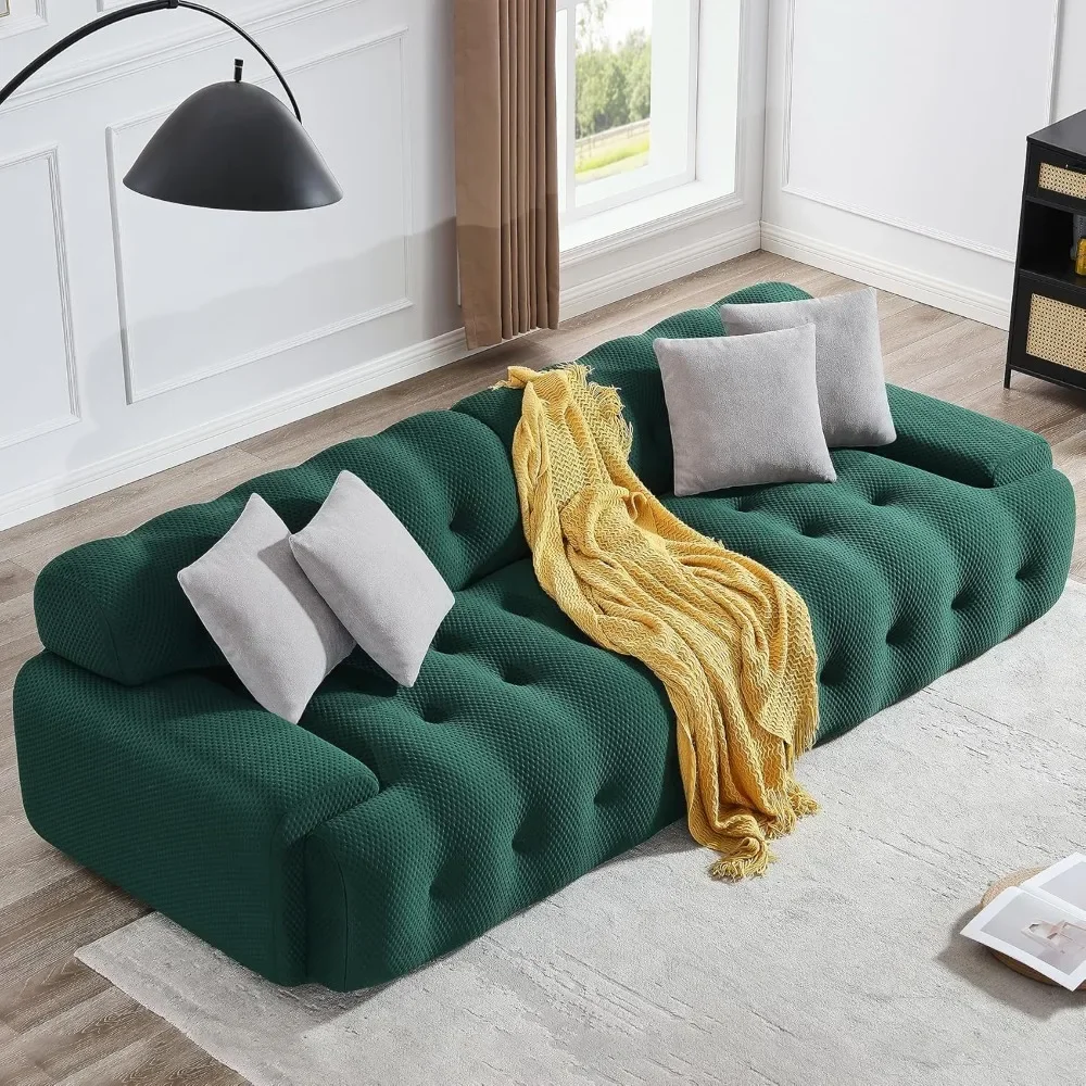 Modular Combination Sofa, 104.33-inch Modern Luxury Double Sofa with Deep Seats, Cushions, Armrests, and 4 Pillows