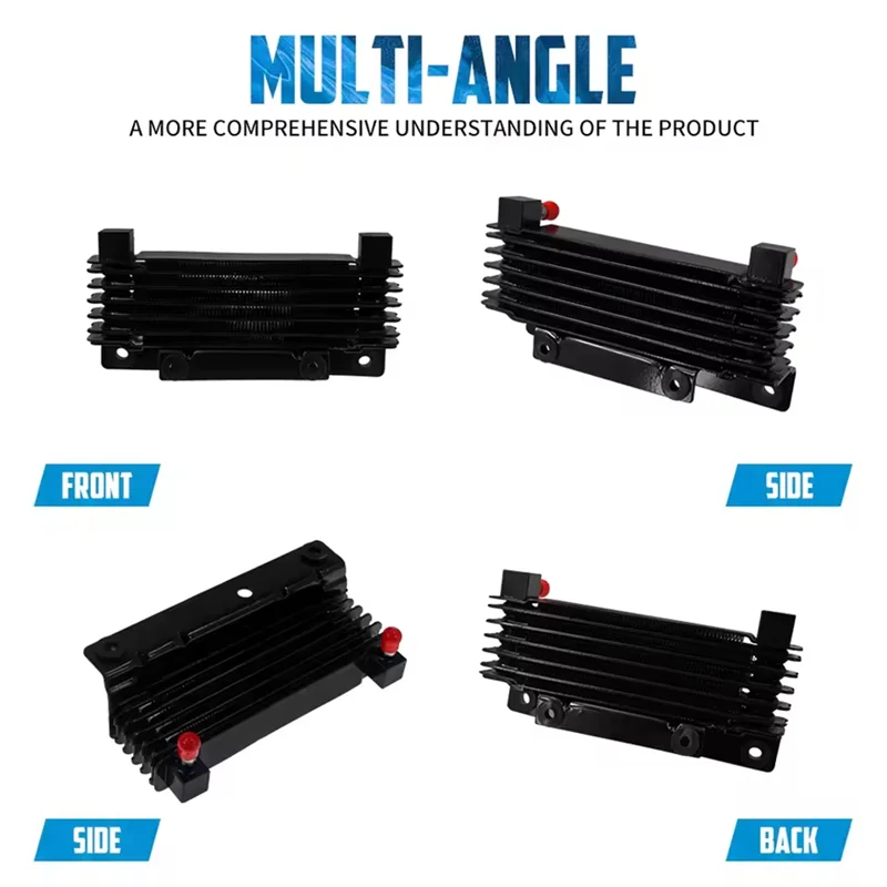 

Oil Cooler Radiator For Street Glide FLHTC Touring Road King FLHR Ultra 2009-2016 Motorcycle Water Tank Adapter-Boom